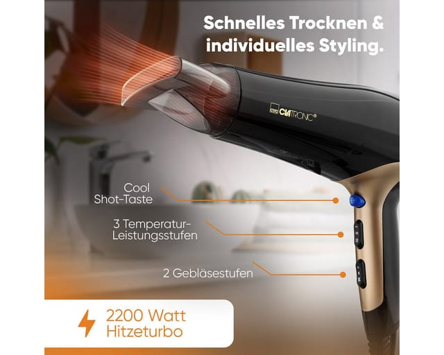 Clatronic HT 3661 – Ionisierender Haartrockner mit Kaltluft