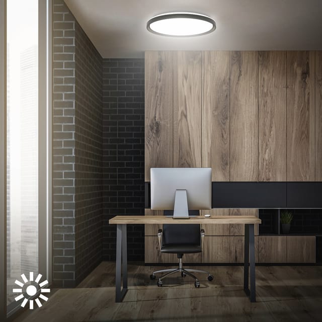 B.k.licht - led Deckenlampe Deckenleuchte Wohnzimmer Dimmbar Fernbedienung rgbic cct Flur