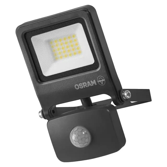 Osram Außenleuchte Endura Flood Bewegungsmelder 20W PCR dunkelgrau warmweiß