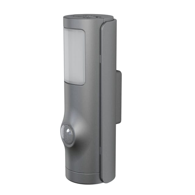 Osram LED-Nachtlicht Nightlux Torch mit Licht- & Bewegungssensor 10,8 cm kaltweiß silber