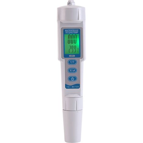 Digitales 3-in-1-ph-/ec-/temperaturmessgerät – 0,01 Ph-genauigkeit – Trinkwasser, Schwimmbad, Aquarium