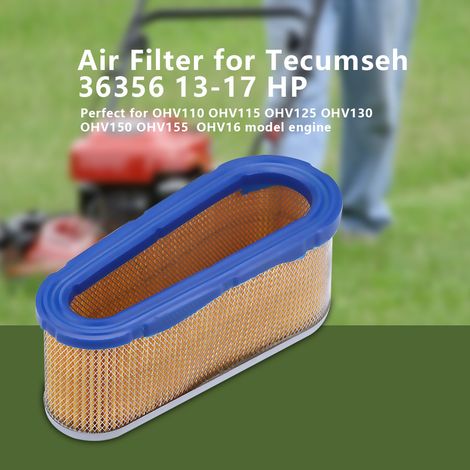 Luftfilter Für Tecumseh 36356 – 13-17 Ps Ohv110 Ohv115 Ohv125 Ohv130 Ohv150 Ohv155 Ohv16 – Rasenmäher