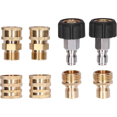 Konvolut Von 8 Hochdruckreiniger-kupplungen – Profi-adapter – Industrie