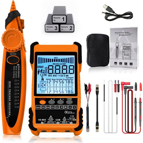 Poe-netzwerkkabeltester, Digital- Und Analogtester Mit Va-farbdisplay, Kabellängen- Und Spannungsmessung, Multifunktionswerkzeug Für Die Netzwerkinstallation