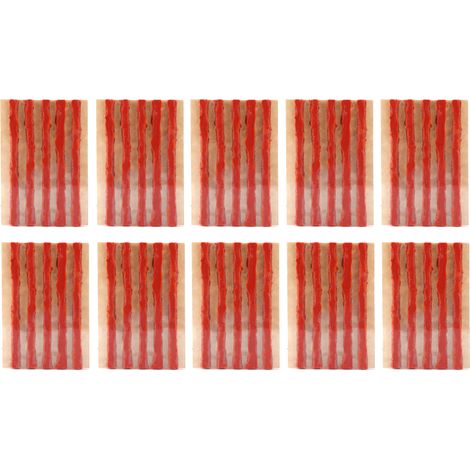 Reifenreparaturstopfen 100x6mm, Gummidichtungsstreifen Für Schlauchlose Reifen, Pannenhilfe Für Auto Und Motorrad, Braun, 50 Stück.