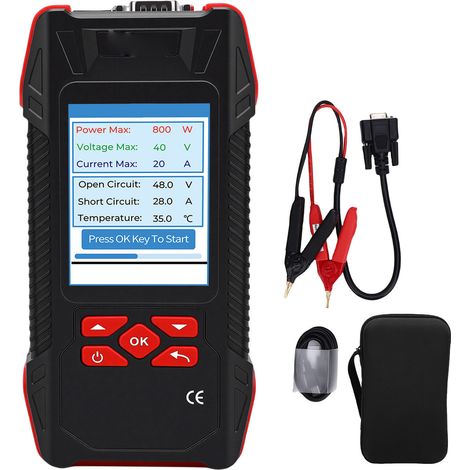 Solarmodultester Mit Mppt-kurve, 2000 W, 90 V, 40 A, Professioneller Photovoltaik-tester
