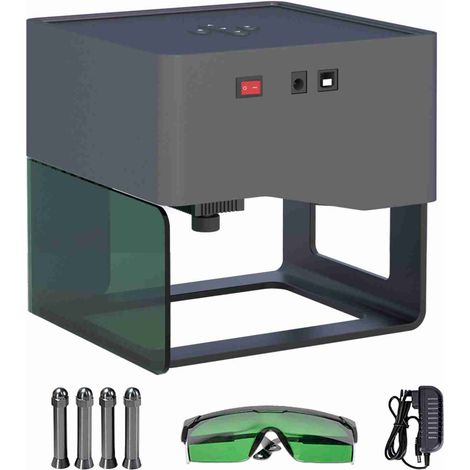 80x80mm Lasergravierer, Gravurfläche, Tragbare Markierungsmaschine Für Holz, Bambus, Leder, Kunststoff, Keramik