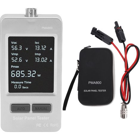 Solarpanel-tester 5-800w 20-85v 0-35a, Automatische/manuelle Erkennung, Mppt-pv-multimeter