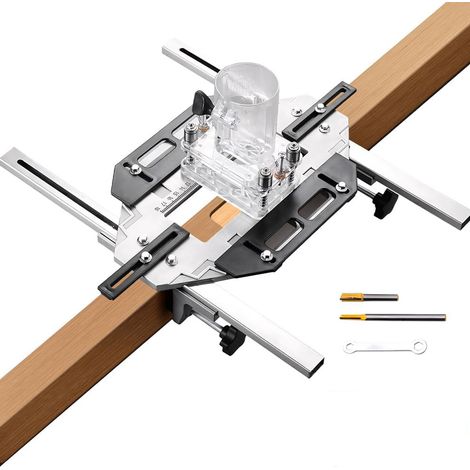 Positionierer Für Türscharnierschlitze Aus Aluminiumlegierung, Führungspositionierer Für Die Montage Von Scharnierverriegelungszubehör, Lochöffner Für Holzbearbeitung