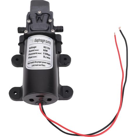 Elektrische Mini-mikromembranpumpe Mit Selbstansaugung Für Wohnmobile, 80 M Wasserdruck, 60 W Förderhöhe, 10,5 Mm Außendurchmesser, Zum Autowaschen Und Blumengießen