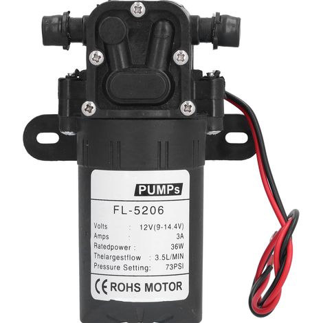 12 V Dc, 36 W, 73 Psi Membranpumpe Mit Geradem Schlauch, Elektrische Landwirtschaftsspritze, Dc-wasserzubehör