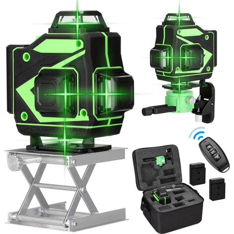 Multifunktions-laser-nivelliergerät Mit 16 Linien – Selbstnivellierend 3°, Horizontale Und Vertikale Linien