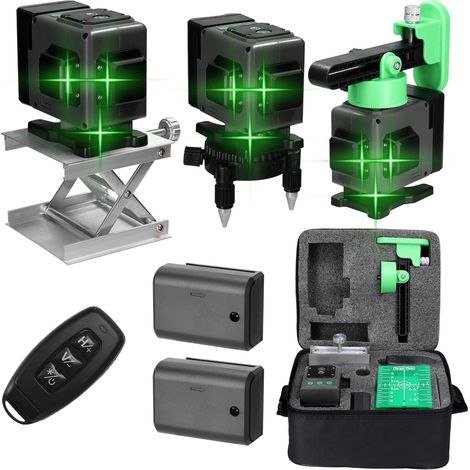 Mini-laser-nivelliergerät Mit 12 Linien – Selbstnivellierend 3°, Kompakt, Usb-aufladbar