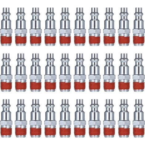 Schnellkupplung Für Pneumatik, Luftkappe, 1/4-zoll-npt-außengewinde, 30-teiliges Set Für Imd-kupplung