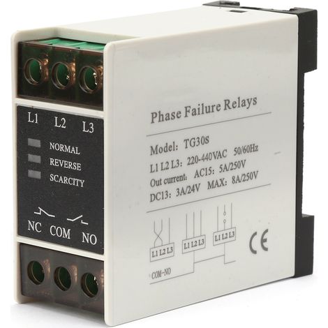 Yinhing Bellmade Tg30s Dreiphasen-relaisschutz 220-440 Vac Spannungsrelais Mit Dynamischer Phasenausfall- Und Phasenfehlererkennung
