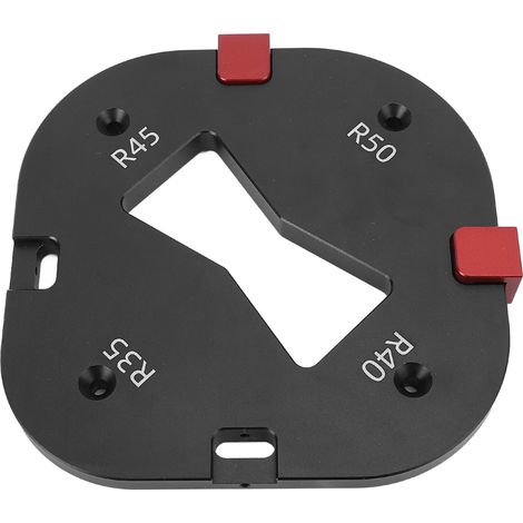 Winkelradius-schablone R35 R40 R45 R50, Fräswerkzeug, Fasenfräser Aus Aluminiumlegierung, Entwickelt Für Holzbearbeitungsprojekte Mit Positionierblöcken Für Einen