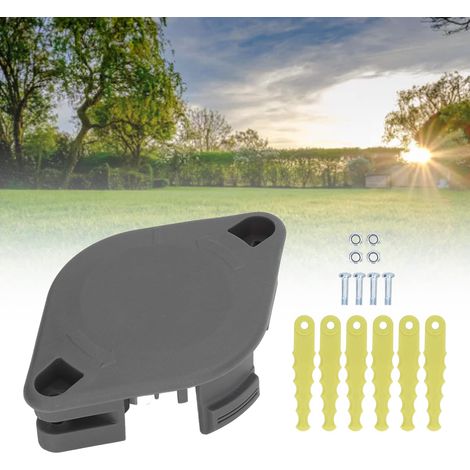 Trimmerkopf Und Messereinheit – Selbstzuführend – Feste Fadenspule + 6 Messer – Für Ryobi 18v, 24v Und 40v