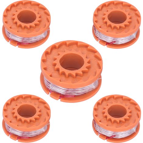 Ersatzspule Für Rasenmäher, 5 Stück, Passend Für Worx Wg150e, Wg151e, Wg154e, Wg155e, Wg157e, Wg160e Und Wg163e