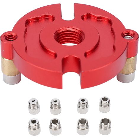 Selbstzentrierende Bohrschablone, Dübellochfinder, Holzbearbeitungswerkzeug Aus Aluminiumlegierung Für Schreinerarbeiten – Set Mit 8 Muttern