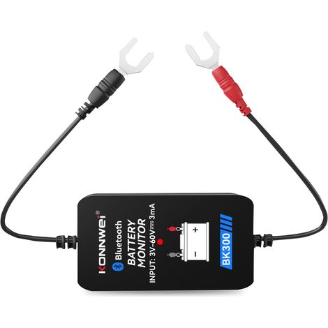 Konnwei Bk300 Drahtloser Batteriemonitor Und Elektrischer Systemtester Bt 5.0 Intelligente Wellenform-startlastprüfung Spannungserfassung Für 12v 24v Nassbatterien, Agm Flachbatterien
