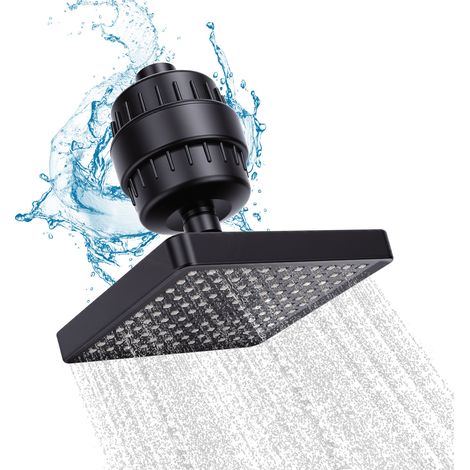 Hochdruck-duschkopf Mit Wasserfilter, Regenenthärter, Luxuriöser 25-lagiger 6-zoll-filter