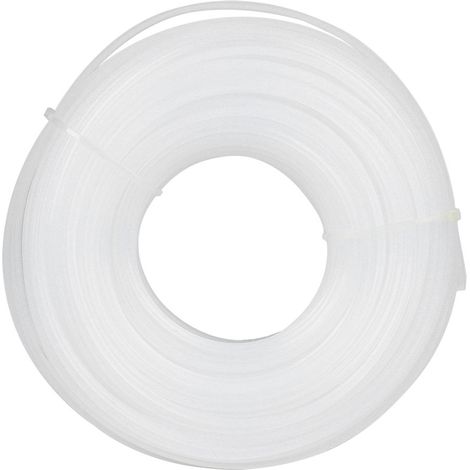 Weiße, Quadratische Schneidfadenschnur, 3 Mm X 60 M, Rasenmäherzubehör, Ersatz-mähfadenschnur