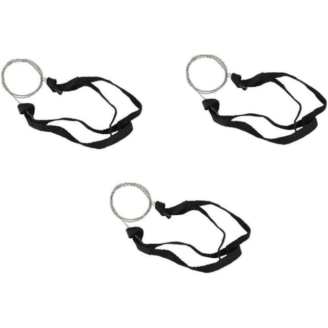 3 Stück Handkettensägen, Griffkettensäge, lange Kette, tragbare, zusammenklappbare Handketten-Taschenkettensäge zum Überleben in der Kälte mumu