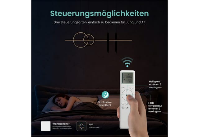 Mai&mai - Pendelleuchte 100cm led Hängelampe Linear design 3000K/4000K/6000K Verstellbares Kabel 38W Schwarz Hängeleuchte für Esszimmer Wohnzimmer