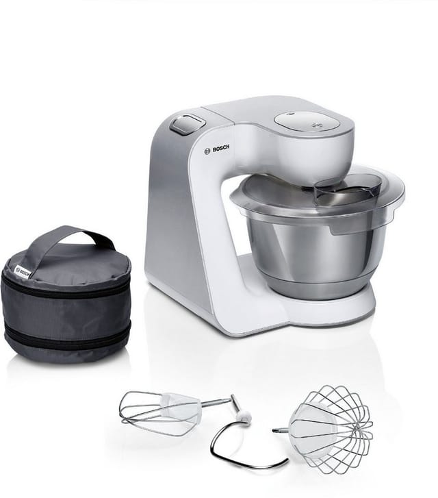 Bosch Serie 4, Küchenmaschine, MUM 5, 1000 W, Weiß, silber, MUM58200