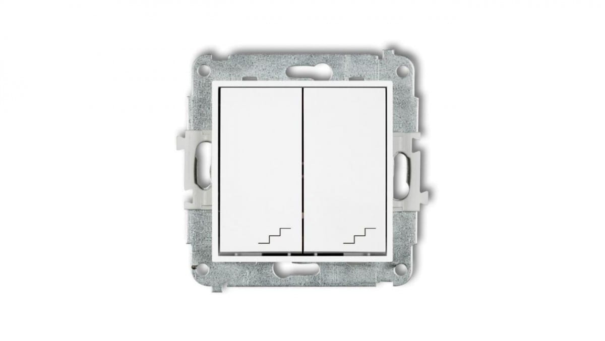 Icon Doppeltreppenschaltermechanismus Weiß Iwp-33