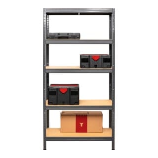 Steck-Fachbodenregal Fachlast 350kg HxBxT 1800x900x300 mm - Stier