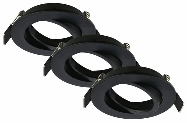 B.k.licht - 3er Set led Einbaustrahler led Einbauleuchten Spots Flach Schwenkbar GU10