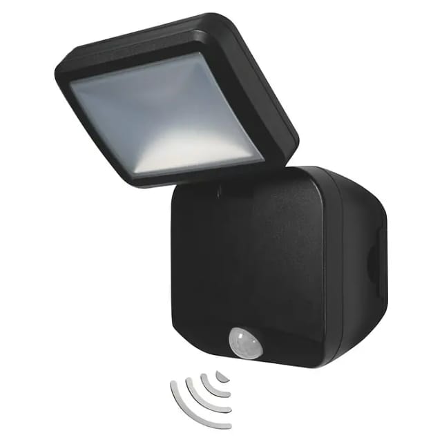 Osram LED-Außenleuchte Battery Spotlight mit Licht- & Bewegungssensor 21,5 cm kaltweiß schwarz