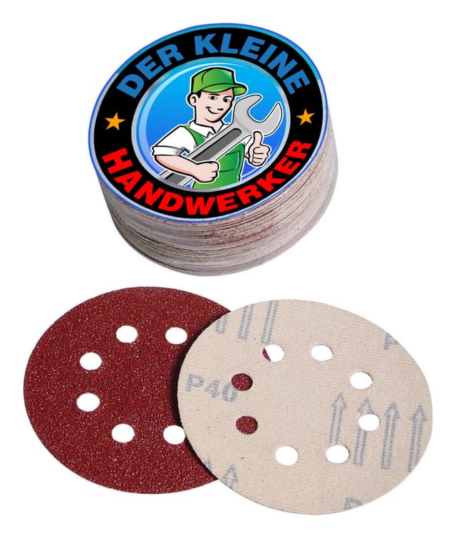 TOOLTECH Schleifscheiben-Set, Ø 125 mm, 50 Stück