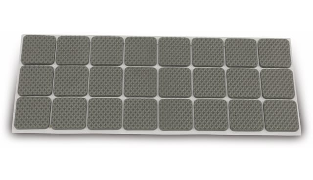 Möbelgleiter 343-NBFR, eva, 28x28 mm, 24 Stück - Eurotools