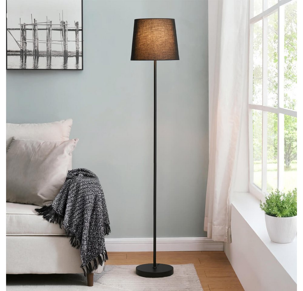 HOME DELUXE Stehlampe VANA - Schwarz Stehlampe, klassische Stehlampe, schwarze Lampe Bild 2