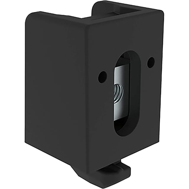 Flächenhaltebock Uni 18 Item Sytem zur einfachen Befestigung von Flächenelementen an Aluprofilen mit Nut 8, schwarz - 10 Stück - Fath