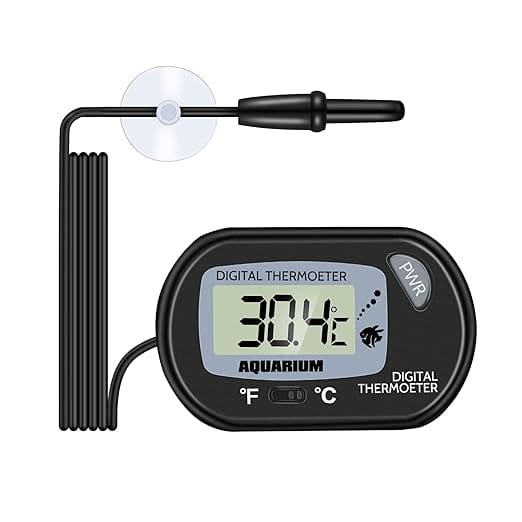 Aquarium-thermometer, Digitales Lcd-wasserthermometer Mit Sonde Und Saugnapf, Wassertemperaturthermometer Für Aquarien, Fischtank, Meeresreptilien