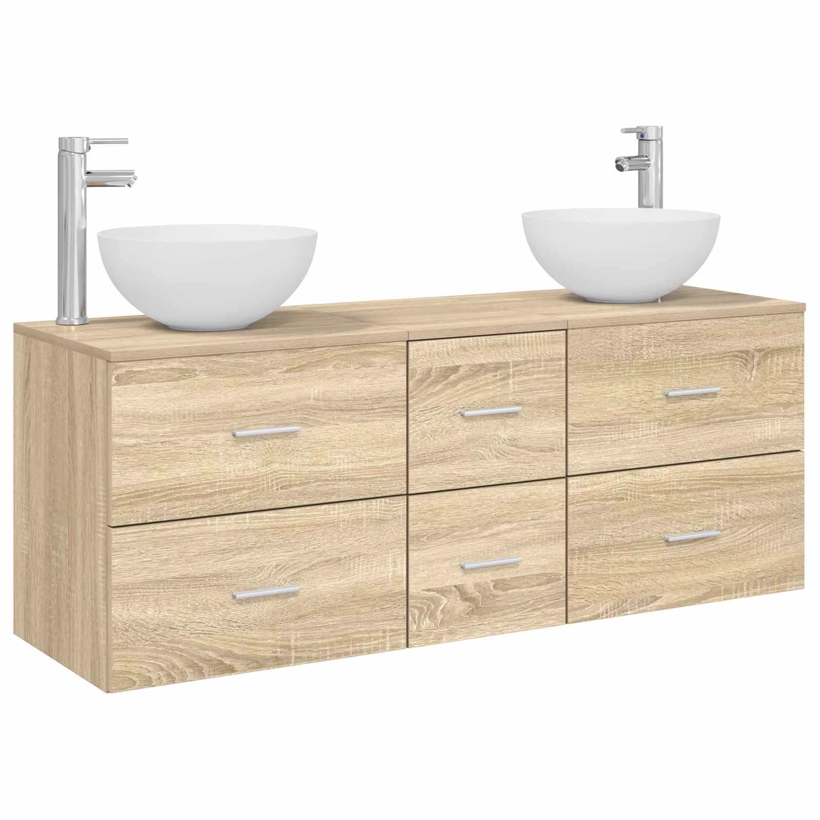 Maison Exclusive - Badezimmerschrank-set 3 Stk. Sonoma-eiche 129