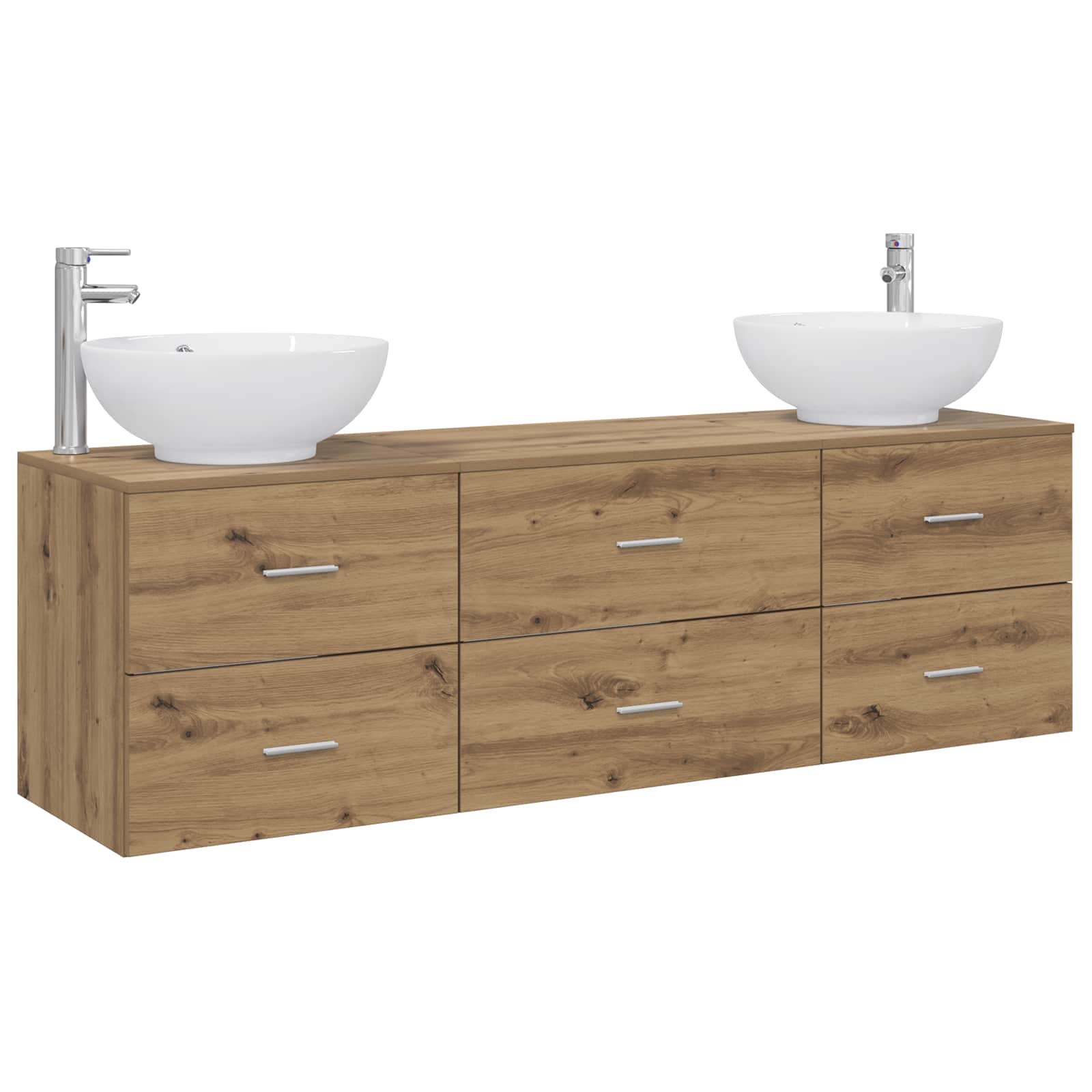 Maison Exclusive - Badezimmermöbel-set 3 Stk. Artisan-eiche 161 X