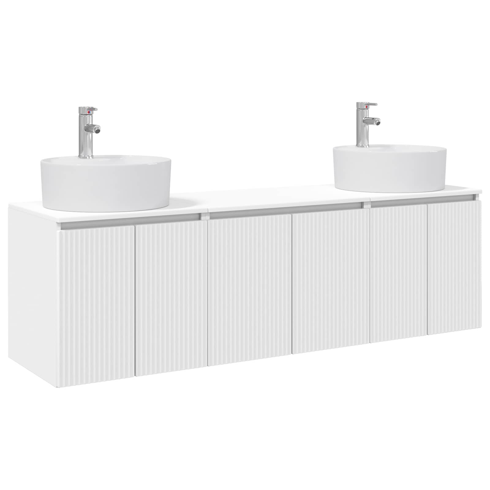 Maison Exclusive - Badezimmerschrank-set 3 Stk. Weiß 161,5 X 44,5
