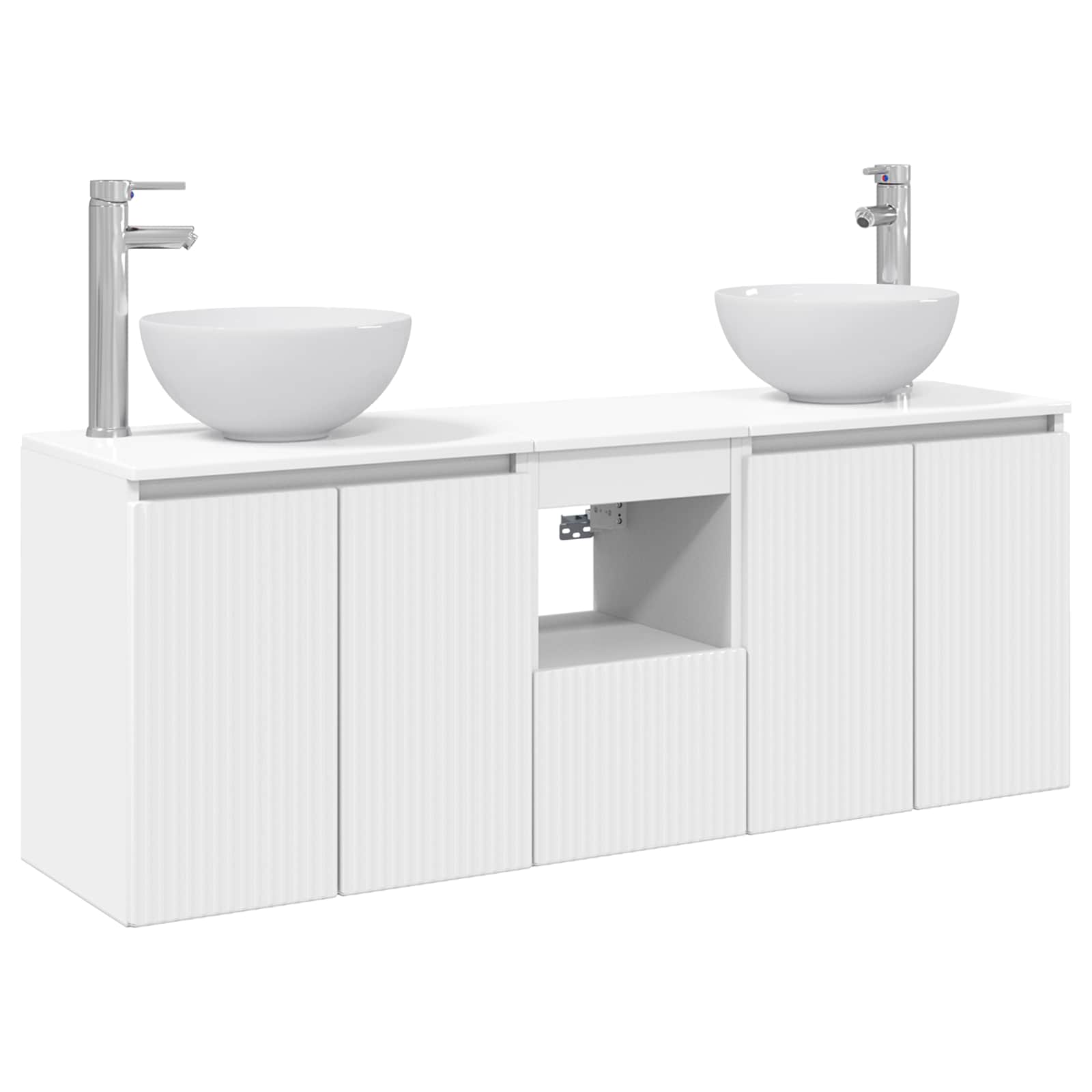 Maison Exclusive - Badezimmerschrank-set 3 Stk. Weiß 129 X 41 X 8