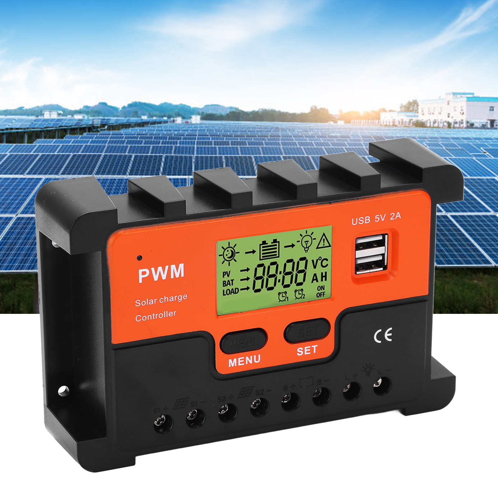 12v/24v 10a Solarladeregler Mit Automatischer Identifizierung Für Wohnmobile/boote Mit 2 X 5v Usb-ausgängen (neutrale Bedienungsanleitung, Parameter Abhängig Von System- Und Produktspezifikationen)