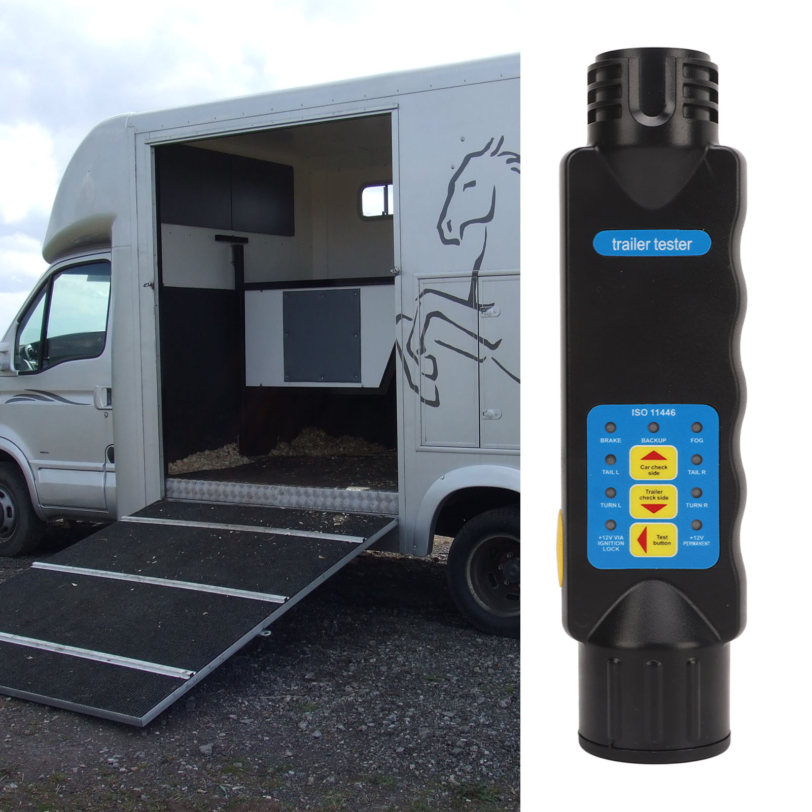 12v 13-poliger Stromkreistester Für Anhänger, Wohnwagen, Pferdeanhänger, Fahrradträger Usw. (cp-0997) (batterien Nicht Im Lieferumfang Enthalten)