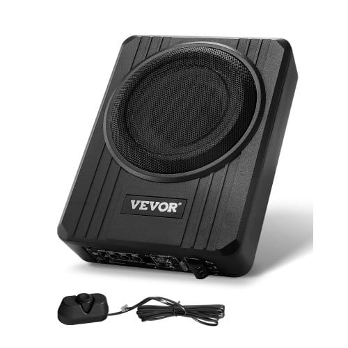 Untersitz Auto Subwoofer 400 W 203 Mm Schlanker Auto Subwoofer Mit Stromversorgung, Subsystem Mit Eingebautem Verstärker, Hoch-/niedrigpegel-eingang Und Lautstärkeregler Für Suvs Lkws