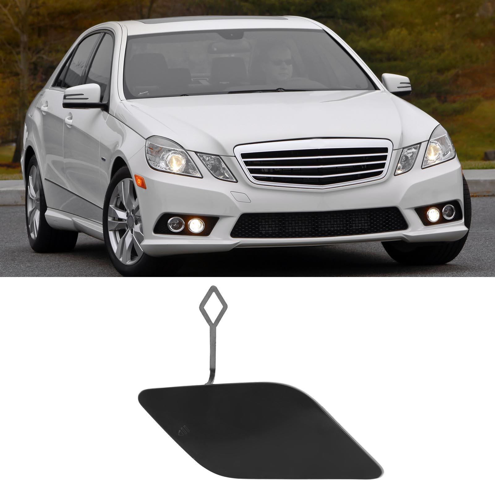 Oem-referenz: A2128850126 Abdeckung Für Abschlepphaken An Der Vorderen Stoßstange Für Mercedes-benz E-klasse W212 Amg (2009-2013)