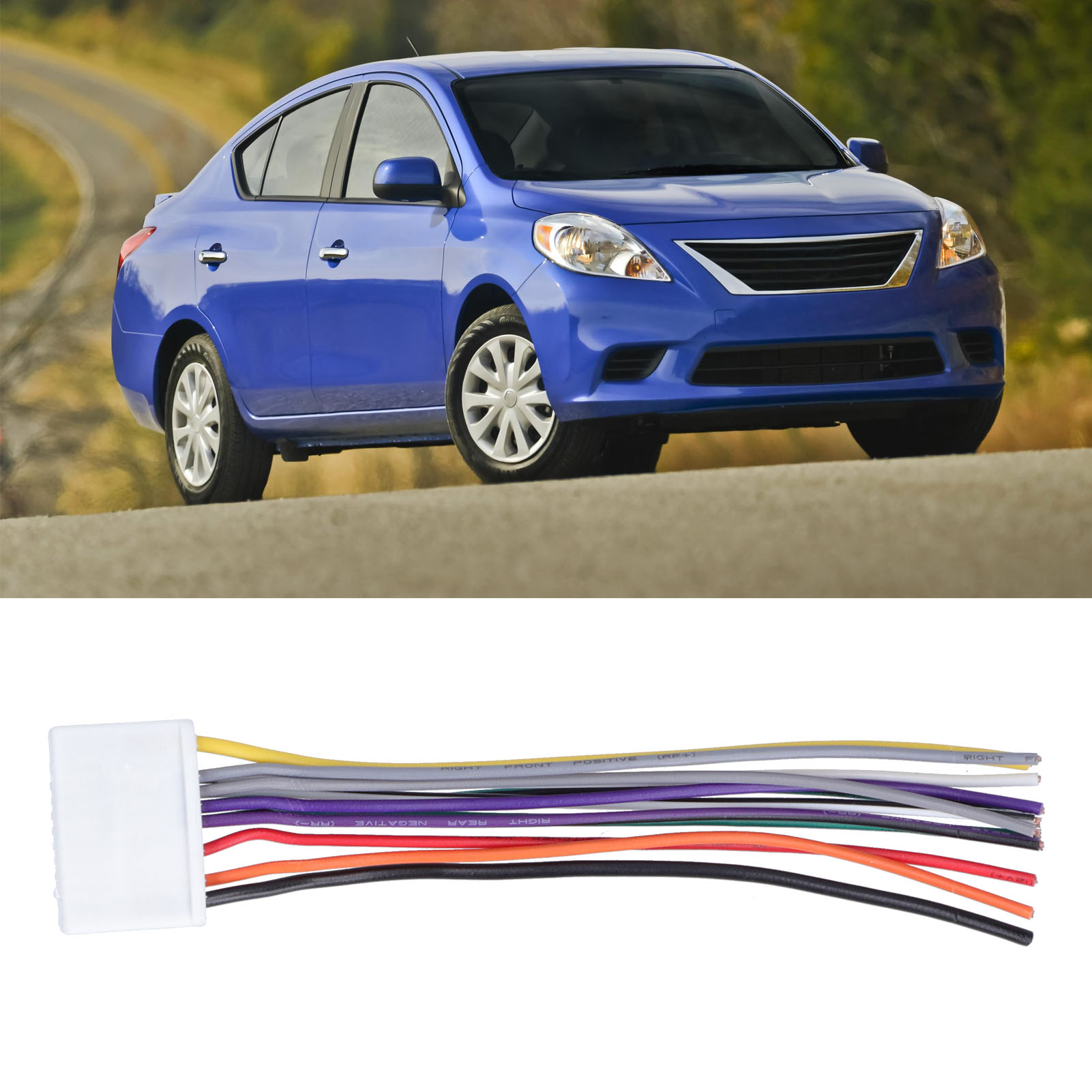 12-poliger Zweikanal-stereo-radio-stromanschluss Für Nissan Versa/nissan Sunny