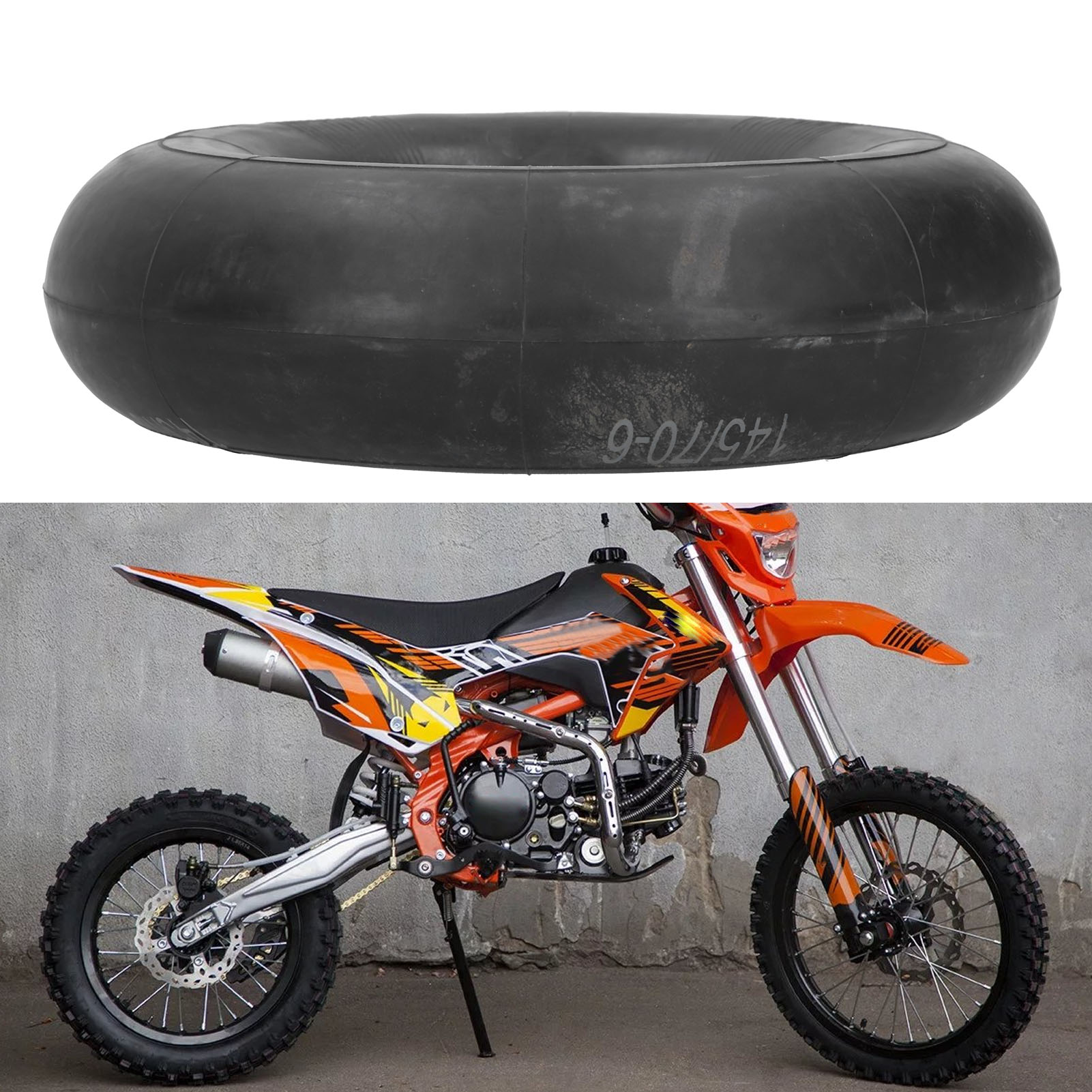 Der Motorradschlauch 145/70-6 Wird Für Quads, Go-karts Und Miniaturautos Verwendet.