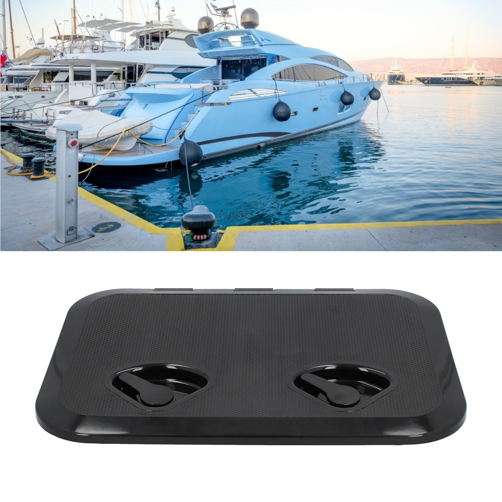 Wartungsluke Für Schiffsdeck 17-1/4" X 12-3/8" (315-440) Schwarz