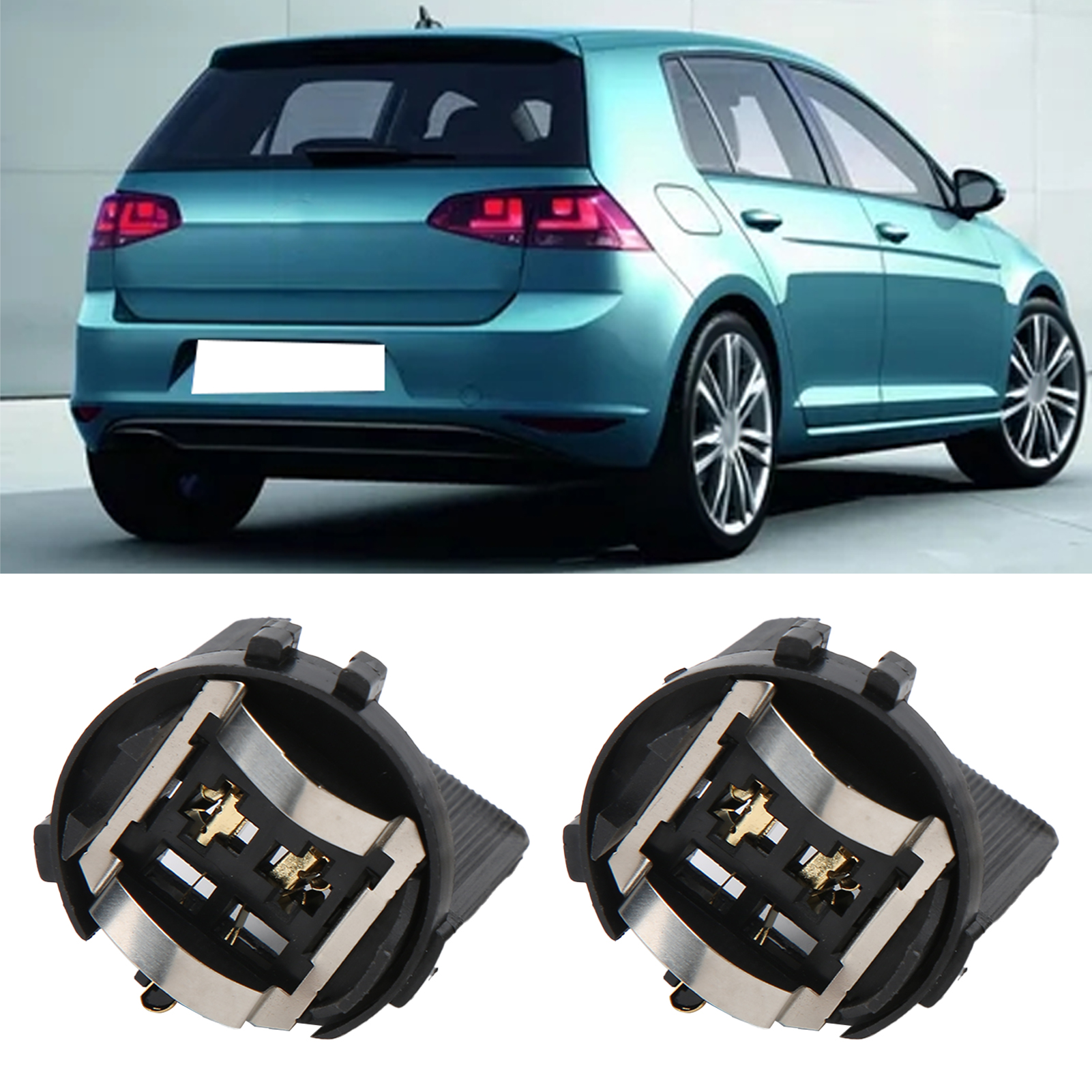 Paar H7 Tk-206 Rücklichtfassungen, Kompatibel Mit Volkswagen Golf 7